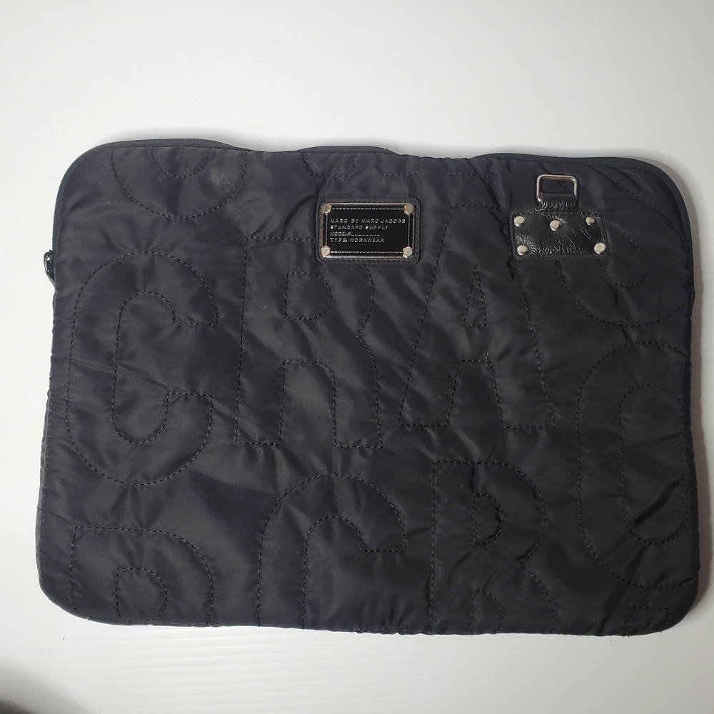 Marc By Marc Jacobs Black Quilted Laptop Bag